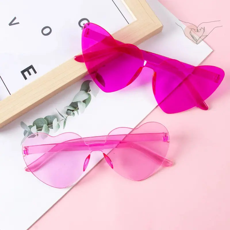 Gafas Con Forma De Corazon Foto Booth (x8)