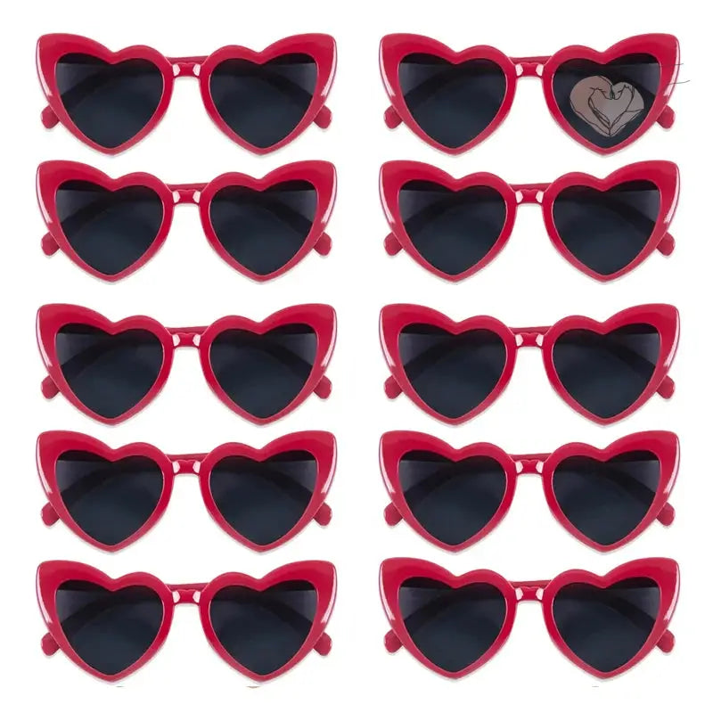 Gafas De Corazón Para Photocall (x10)