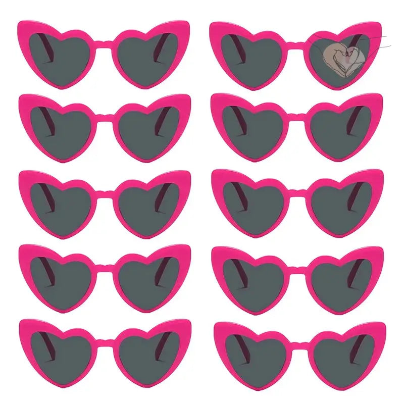 Gafas De Sol Para Rostro Corazon (x10)