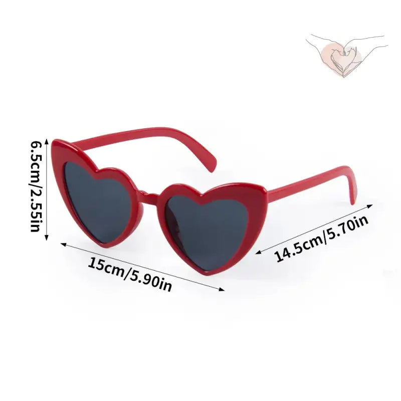 Gafas De Sol Para Rostro Corazon (x10)