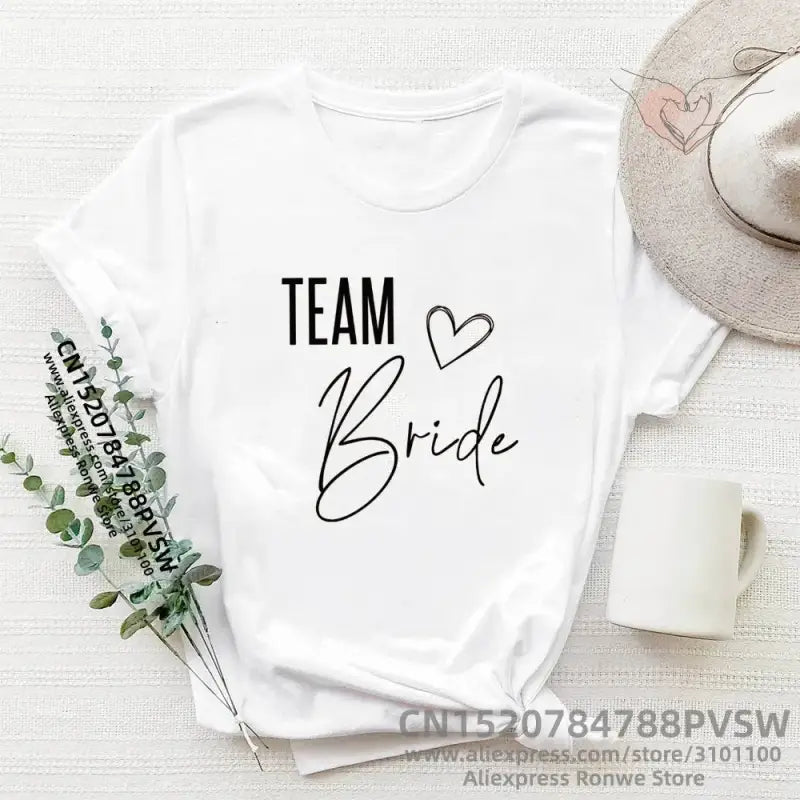 Camiseta Bride Squad Blanca - camiseta bride