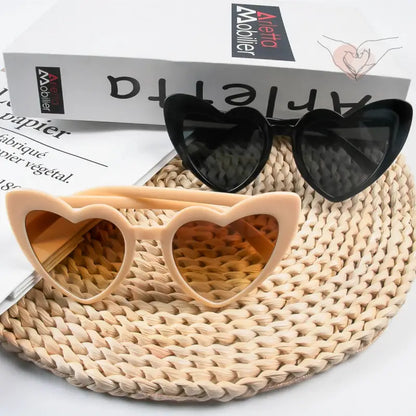 Gafas De Corazon Negras (x10)