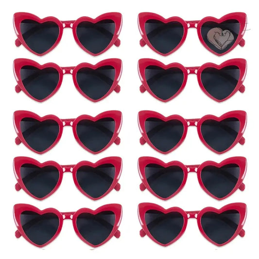 Gafas De Corazón Para Photocall (x10)