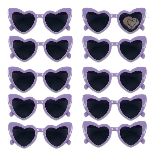 Gafas De Sol En Forma De Corazon (x10)