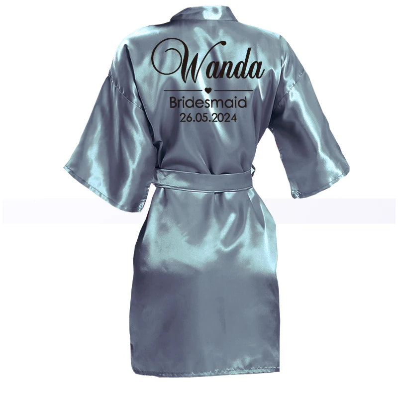 Albornoz Personalizado Despedida de Soltera Azul Cielo